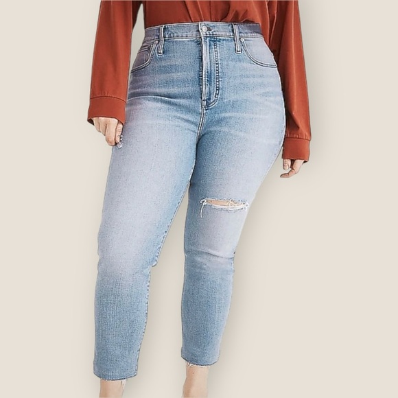 Madewell Denim - Madewell Light Wash Blue High-Rise Skinny Jeans
